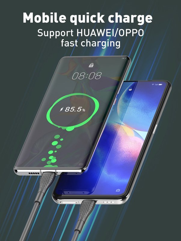 LDNIO καλώδιο USB-C σε USB-C LC71C, 5W PD, 1m, γκρι 5645 - Image 2