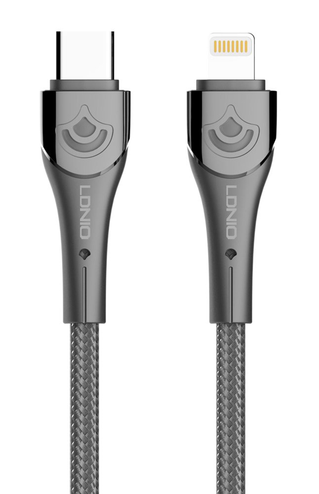 LDNIO καλώδιο Lightning σε USB-C LC81I, 30W PD, 1m, γκρι 5654