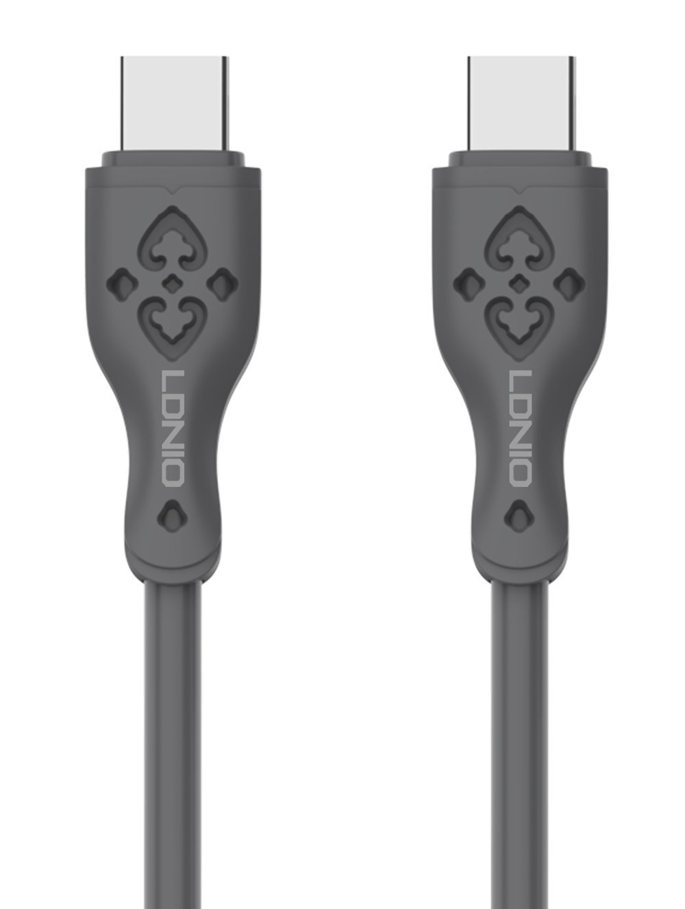 LDNIO καλώδιο USB-C σε USB-C LC811C, 65W PD, 1m, γκρι 5649