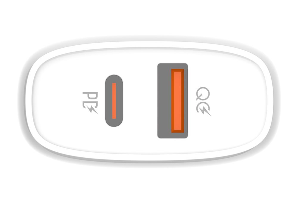 LDNIO φορτιστής τοίχου Q229 με καλώδιο, USB & USB-C, 20W PD, λευκός 5786 - Image 4