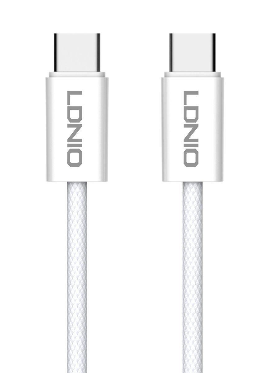 LDNIO καλώδιο USB-C LC901C, 65W PD, 480Mbps, 1m, λευκό 6864