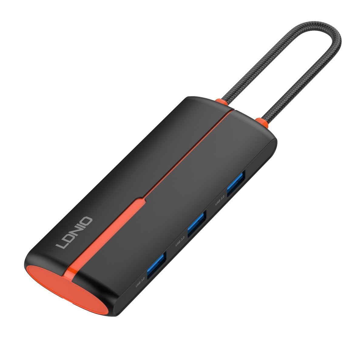 docking station DS-25H, 5 thyron, USB-C syndesi, 4K, 100W PD, mayro 6862 USB-C