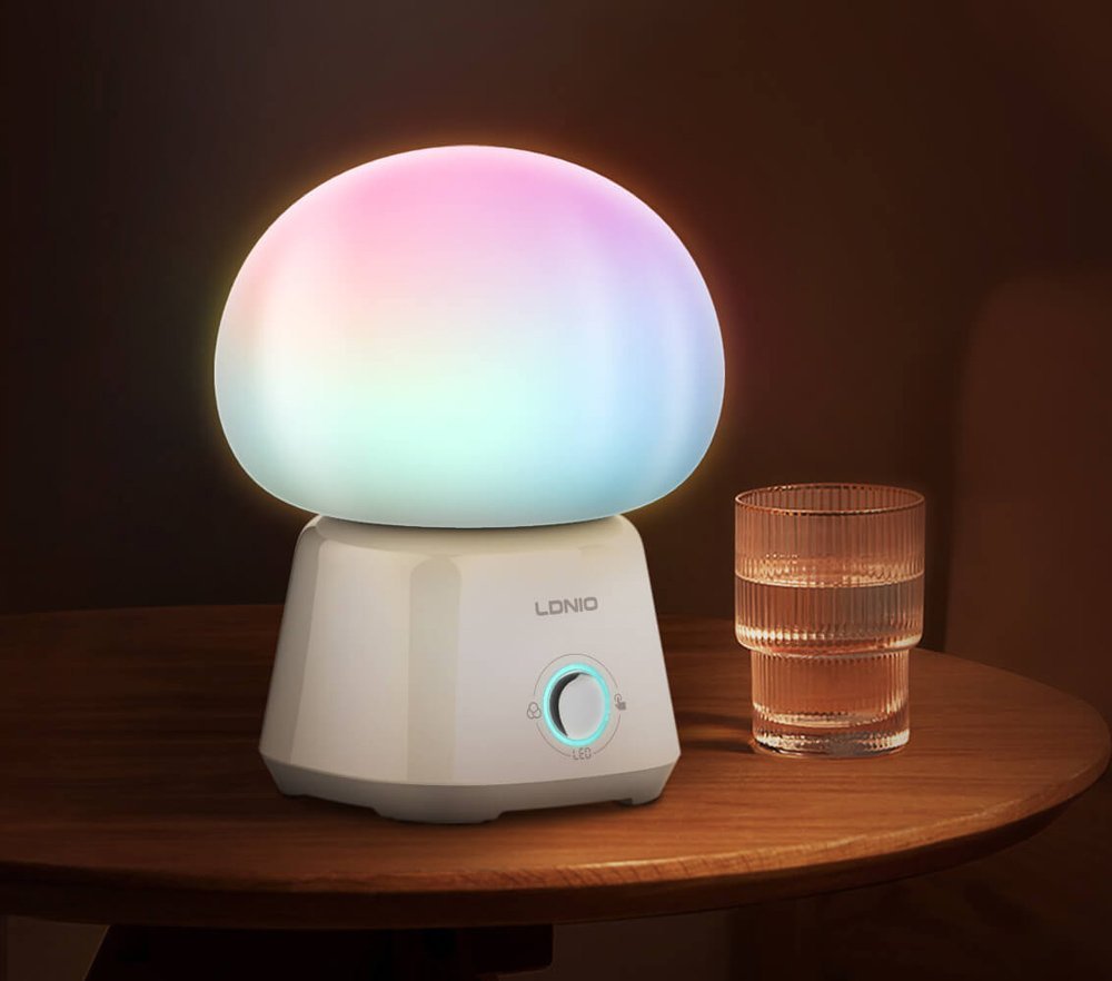 LDNIO LED φωτιστικό νυκτός Y4, RGB, ρυθμιζόμενο, επαναφορτιζόμενο, λευκό 9364 - Image 6