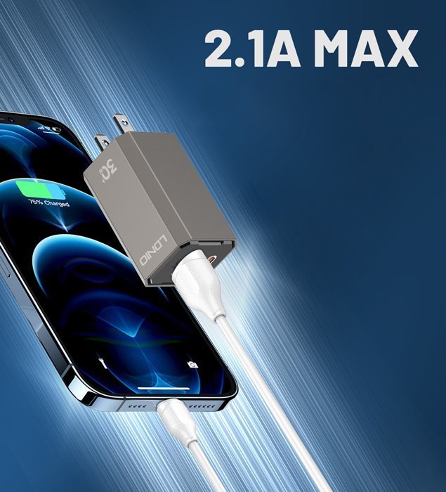 LDNIO καλώδιο Micro USB σε USB LS371, 2.1A, 1m, λευκό 5209 - Image 2