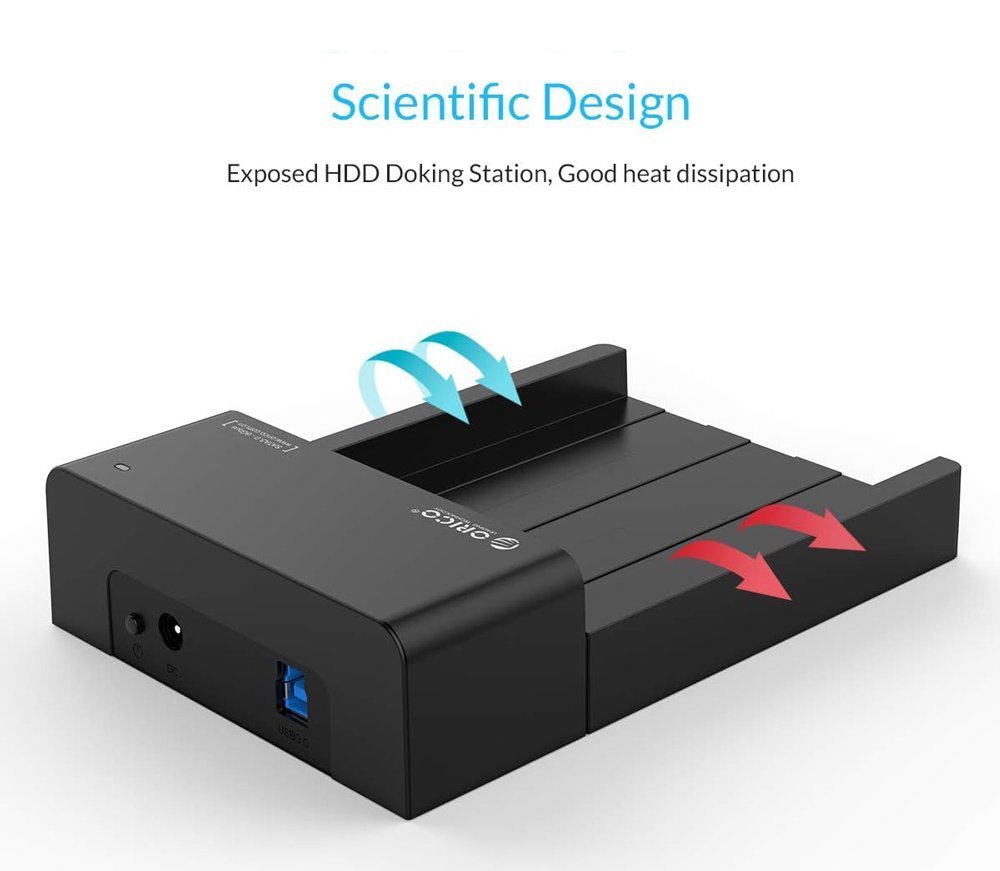 ORICO docking station για 2.5" ή 3.5" SATA HDD/SSD 518US3-V2, 5Gbps, μαύρο 8437 - Image 3