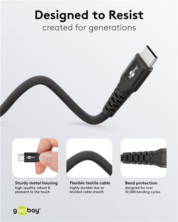 kalodio USB-C, 60W, 480Mbps, 2m, mayro 9611 60 watt