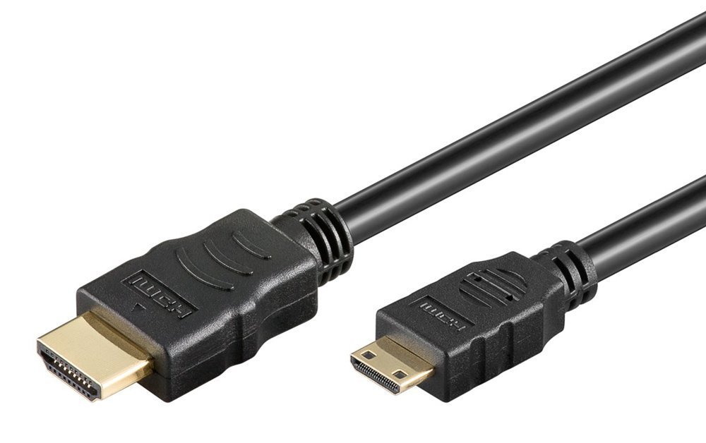 GOOBAY καλώδιο mini HDMI σε HDMI με Ethernet, 4K/60Hz, 18 Gbps, 1.5m, μαύρο 7816