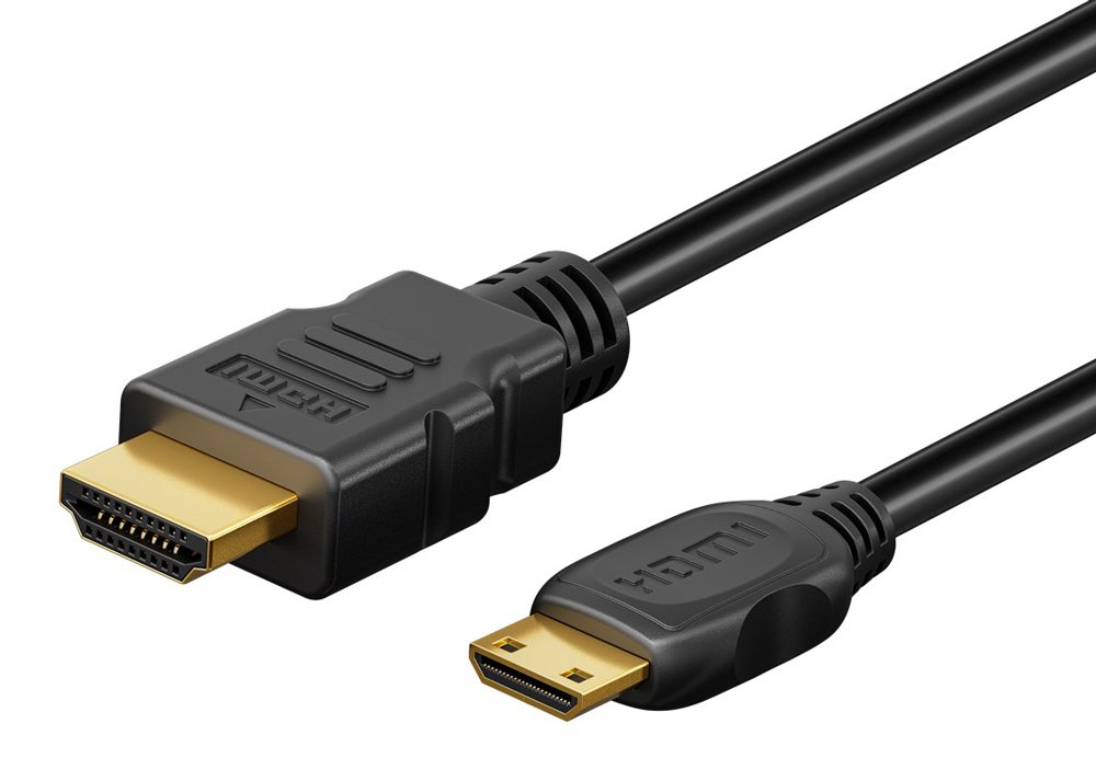 GOOBAY καλώδιο mini HDMI σε HDMI με Ethernet, 4K/60Hz, 18 Gbps, 2m, μαύρο 8979