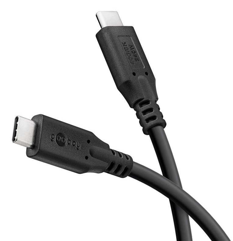 GOOBAY καλώδιο USB-C , USB4, 240W, 40Gbps, 8K/60Hz, 1m, μαύρο 8840 - Image 8