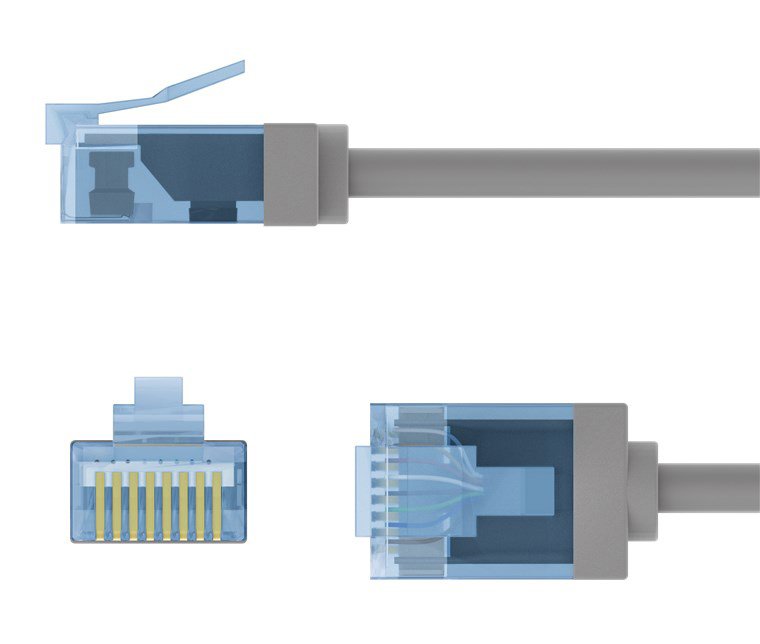 GOOBAY καλώδιο δικτύου , CAT 6A U/UTP, ultra slim, copper, 500MHz, 15m, γκρι 9351 - Image 7