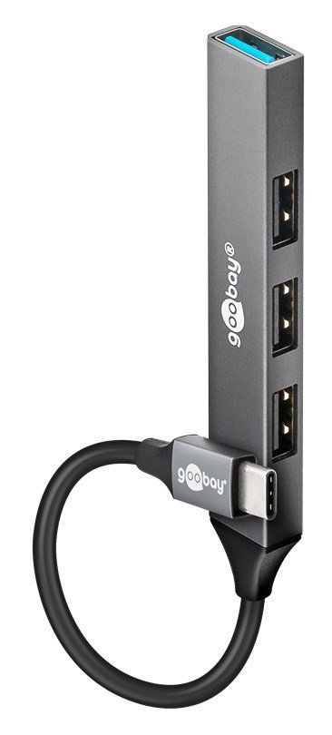USB hub, 4x thyron, USB 3.2, 5Gbps, USB-C syndesi, gkri 8428 USB Hub