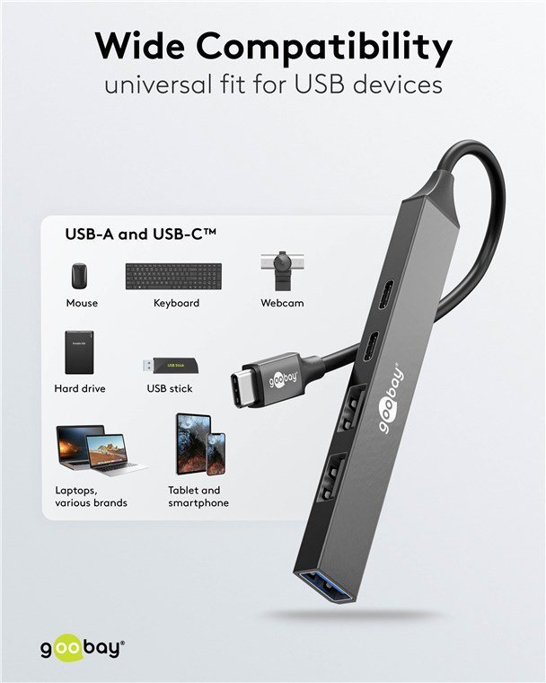 USB hub, 5x thyron, USB 3.2, 5Gbps, 100W, USB-C syndesi, gkri 8430 USB Hub