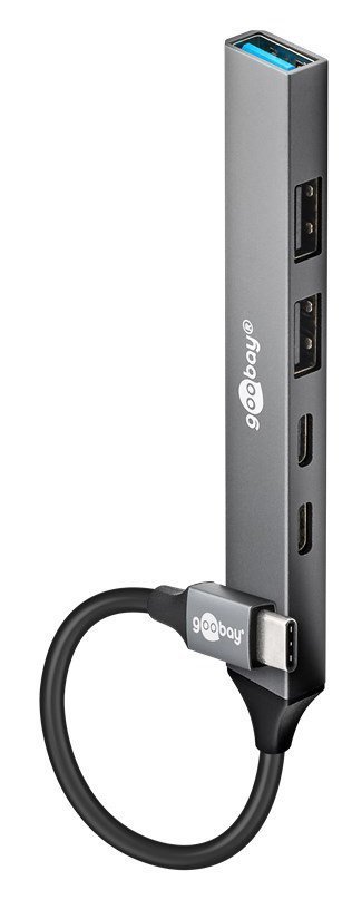 USB hub, 5x thyron, USB 3.2, 5Gbps, 100W, USB-C syndesi, gkri 8430 USB Hub
