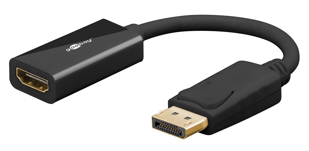 GOOBAY αντάπτορας DisplayPort σε HDMI , 4K/60Hz, 0.1m, μαύρος 8949