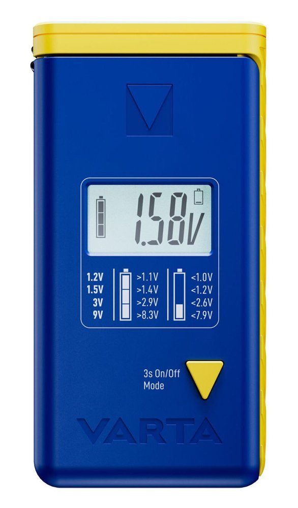 VARTA ψηφιακό tester μπαταρίας  για 9V/AAA//AA/C/D/button cells 7806