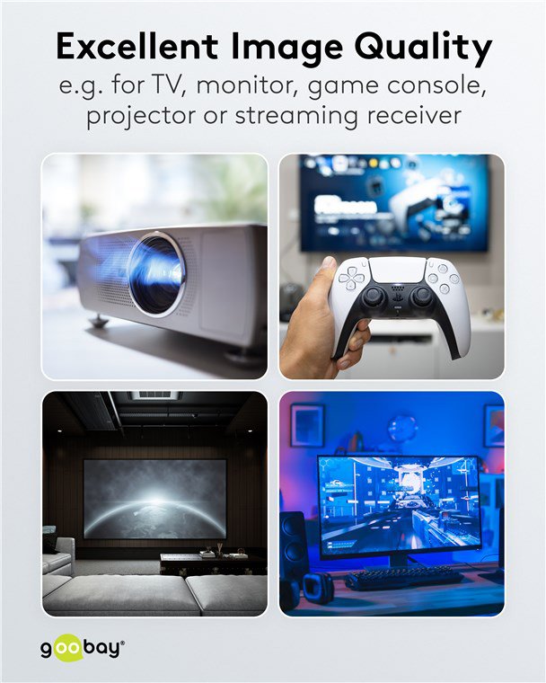 kalodio HDMI 2.1 me Ethernet, 8K/60Hz, 48 Gbps, 10m, mayro 9389 8K