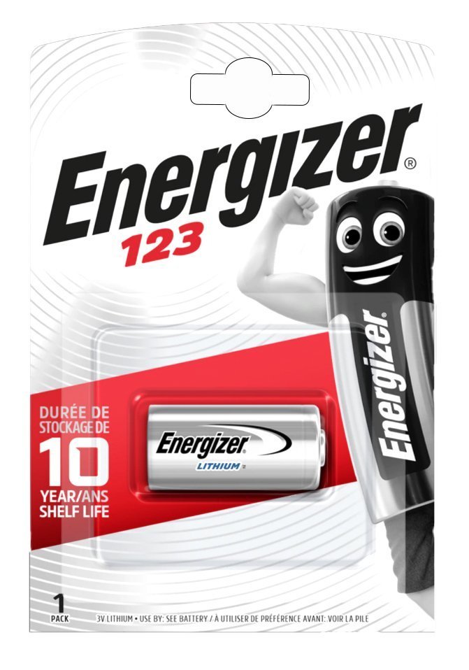 ENERGIZER μπαταρία λιθίου CR123A, 3V, 1τμχ 3419