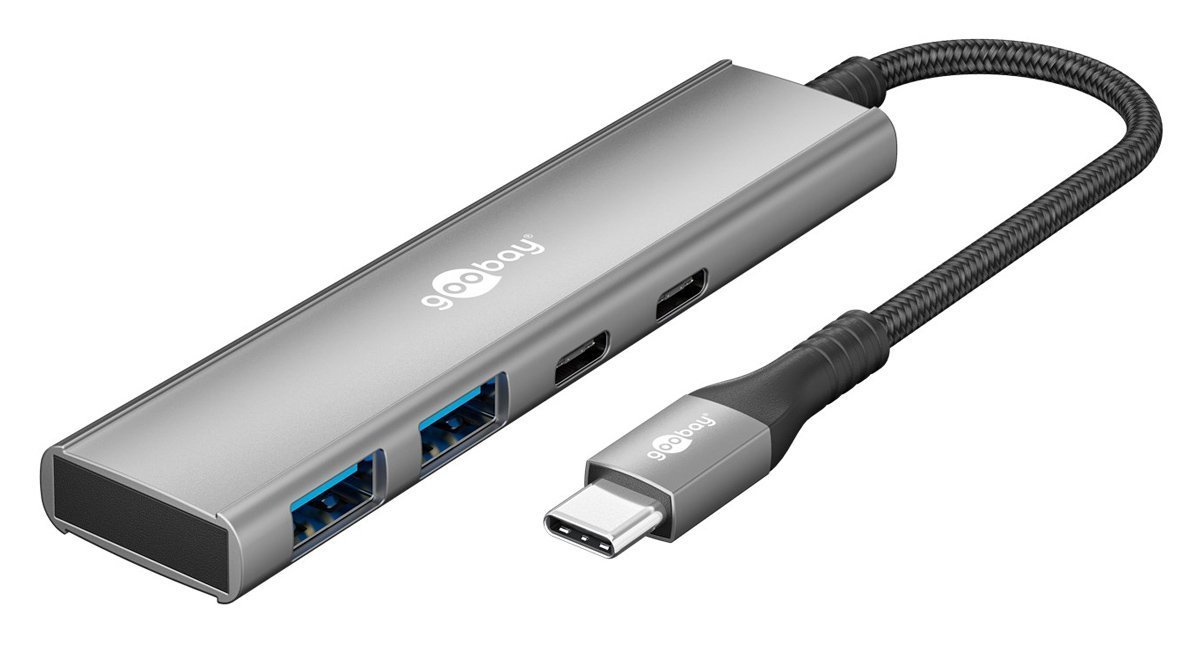GOOBAY USB hub , 4x θυρών, USB 3.2, 5Gbps, USB-C σύνδεση, γκρι 9450 - Image 8