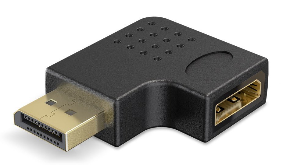 GOOBAY αντάπτορας DisplayPort , 8K/144Hz, γωνιακός, μαύρος 9581