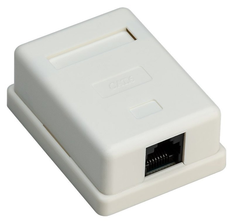epitoichia priza diktyoy, 1 thyra RJ45, CAT 6 UTP, leyki 4279 Priza diktyoy 1