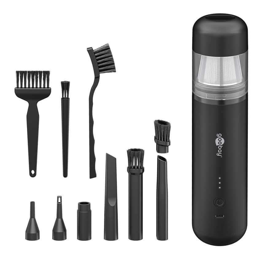 GOOBAY 2 σε 1 σκουπάκι χειρός & air duster , 120W, 6000mAh, μαύρο 9696