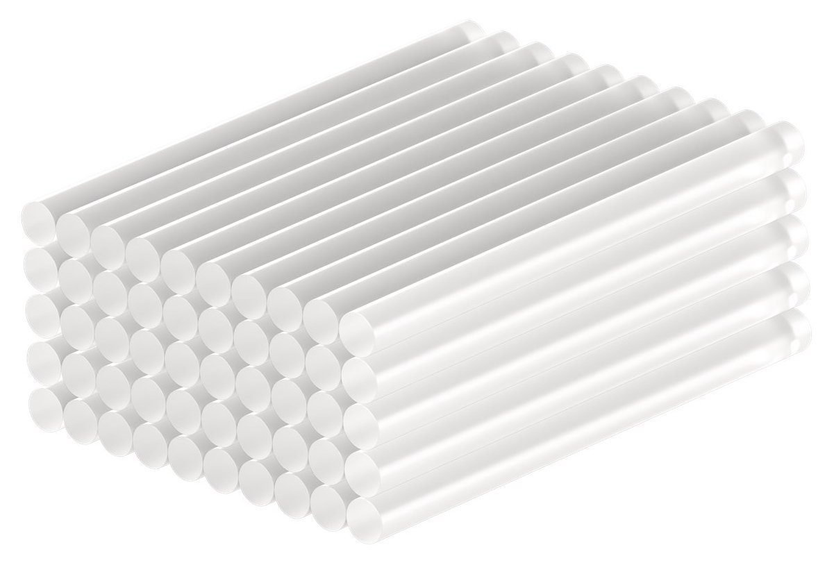 GOOBAY ράβδοι σιλικόνης , Φ11mm x 200mm, διάφανο, 50τμχ 9772