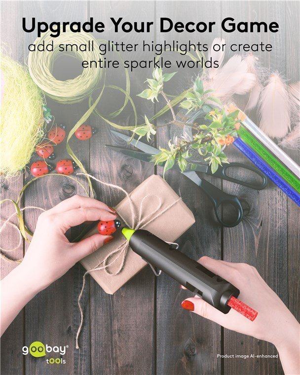 GOOBAY ράβδοι σιλικόνης , Φ11mm x 200mm, glitter διάφορα χρώματα, 10τμχ 9773 - Image 5