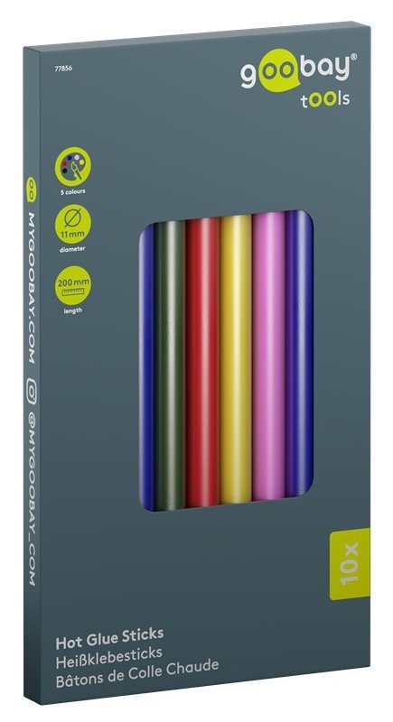 GOOBAY ράβδοι σιλικόνης , Φ11mm x 200mm, διάφορα χρώματα, 10τμχ 9774 - Image 7