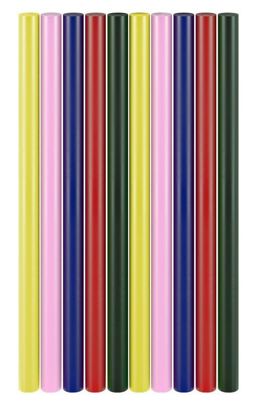 GOOBAY ράβδοι σιλικόνης , Φ11mm x 200mm, διάφορα χρώματα, 10τμχ 9774