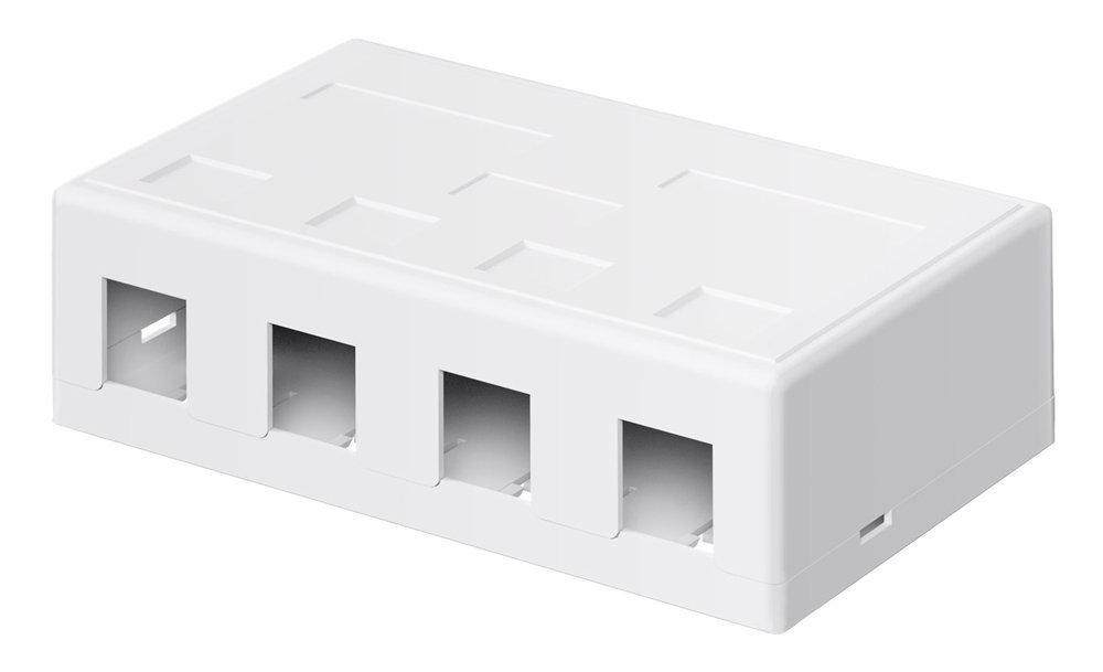 GOOBAY Keystone κυτίο  για 4x θύρες δικτύου, λευκό 5095