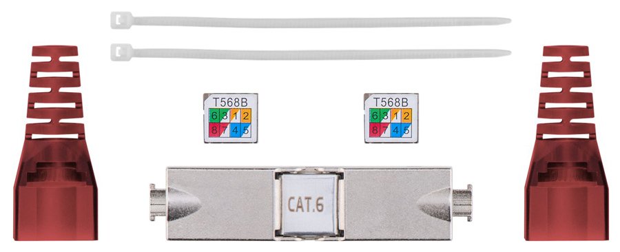 GOOBAY σύνδεσμος καλωδίων CAT 6 , STP, toolfree 4282
