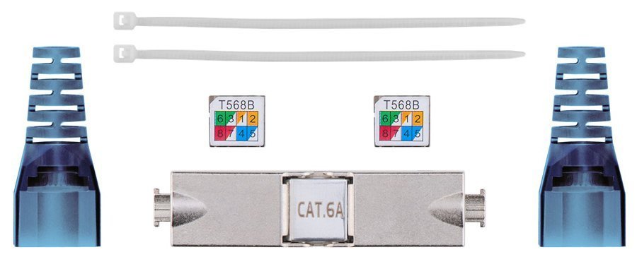 GOOBAY σύνδεσμος καλωδίων CAT 6A , STP, toolfree 4281