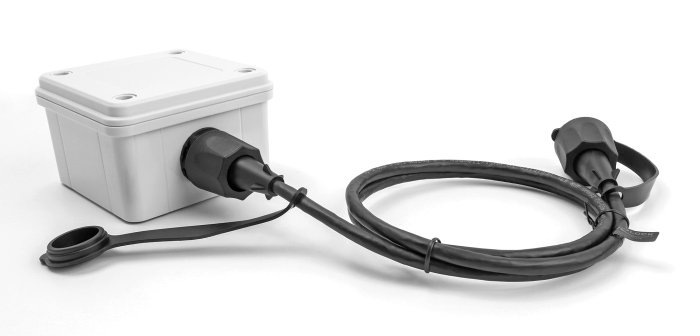 DELOCK καλώδιο δικτύου , CAT 6 STP, με καπάκι, IP68, 1m, μαύρο 4627 - Image 2