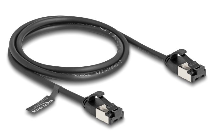 DELOCK καλώδιο δικτύου , CAT 8.1 U/FTP, 40Gbps, 1m, μαύρο 5415