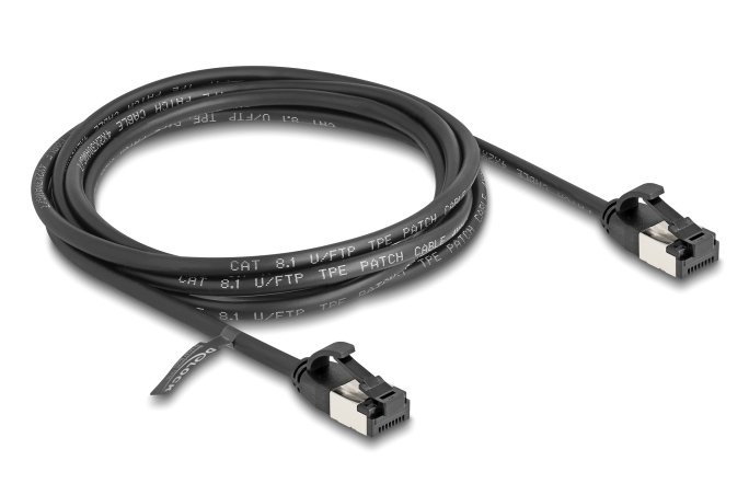 DELOCK καλώδιο δικτύου , CAT 8.1 U/FTP, 40Gbps, 2m, μαύρο 5416