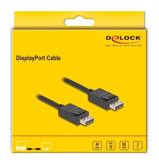 kalodio DisplayPort 2.1 8K/60Hz 4K/120Hz 40 Gbps, 2m, mayro 6917 8K