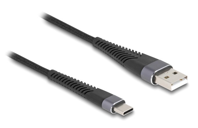 DELOCK καλώδιο USB σε USB-C , 60W, 480Mbps, 1m, μαύρο 8039