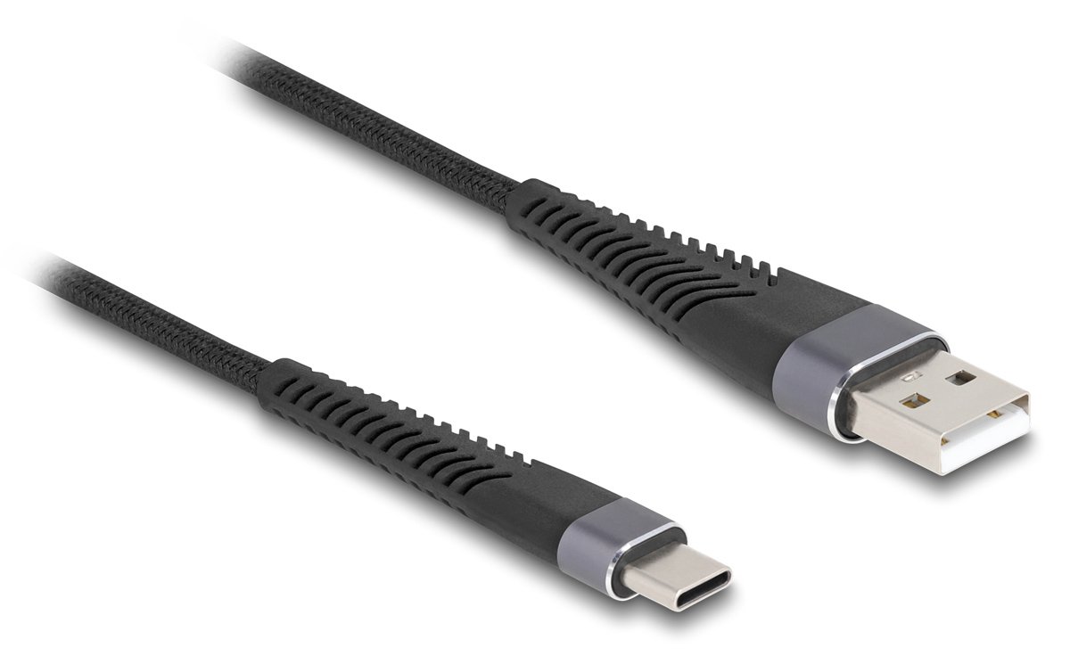 DELOCK καλώδιο USB σε USB-C , 60W, 480Mbps, 3m, μαύρο 9802