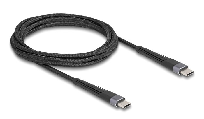 DELOCK καλώδιο USB-C , 60W, 480Mbps, 2m, μαύρο 8042 - Image 2