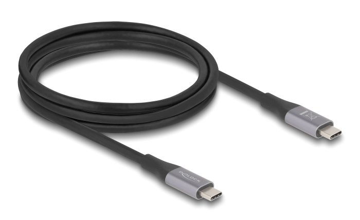 DELOCK καλώδιο USB-C , 240W, 40 Gbps, 8K, 2m, E-Marker, μαύρο 8044 - Image 2