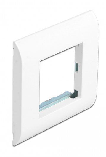 DELOCK module βάση πρίζας με frame Easy 45 , 80x80mm, λευκό 1871