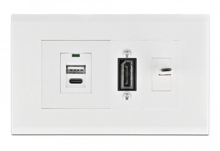 DELOCK module βάση πρίζας Easy 45 , 130 x 80 mm, λευκό 2009 - Image 2