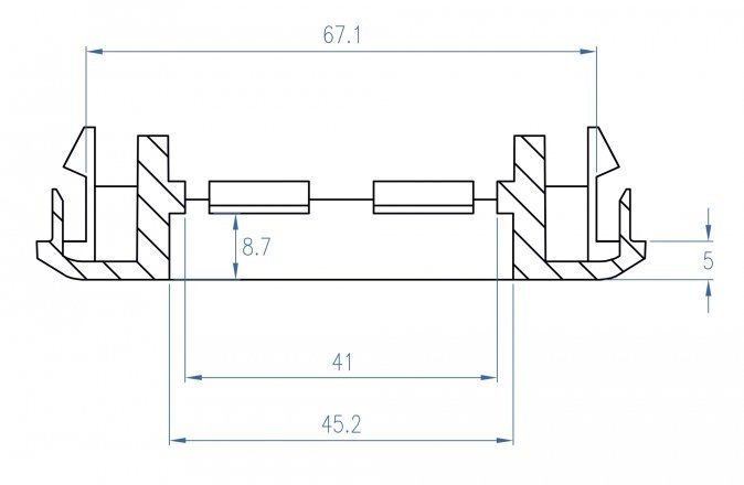 DELOCK module βάση πρίζας Easy 45 , 130 x 80 mm, λευκό 2009 - Image 4