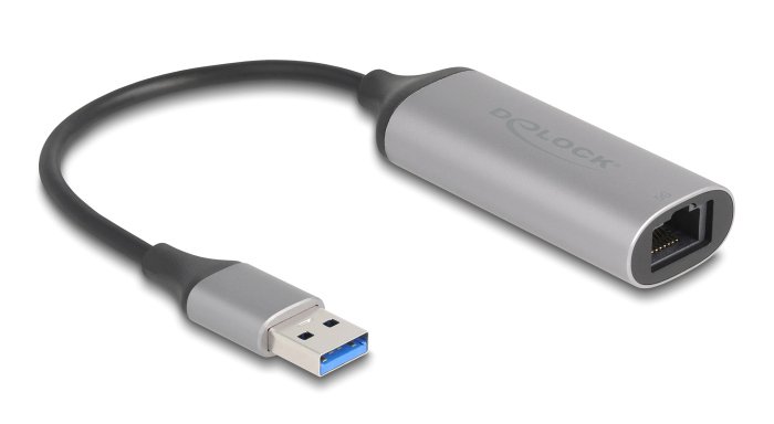 DELOCK αντάπτορας δικτύου , USB, 5Gbps Ethernet, ασημί 8483