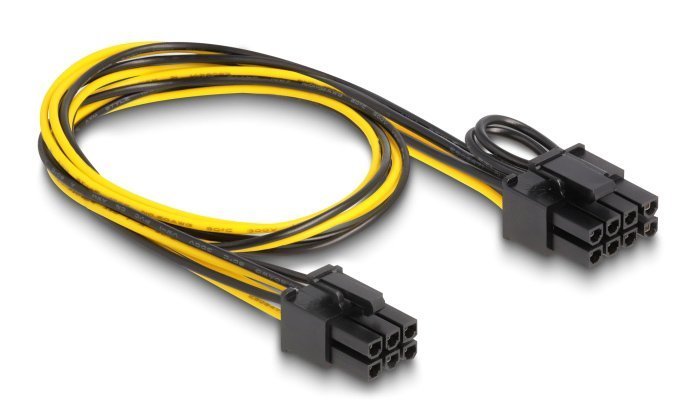 DELOCK καλώδιο PCI Express 6pin σε PCI Express 6+2 pin , 50cm 3984