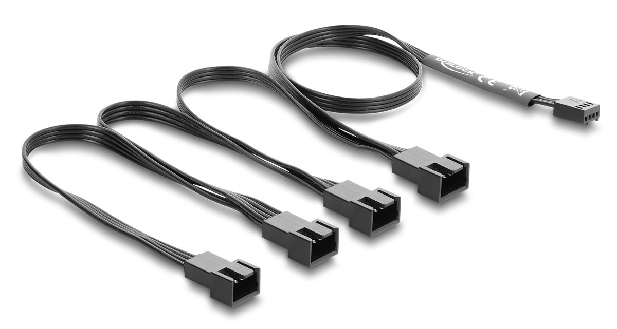 DELOCK καλώδιο 1x 4pin PWM σε 4x 4pin PWM  για ανεμιστήρες, 40cm