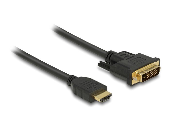 DELOCK καλώδιο HDMI σε DVI , 2K/60Hz, 7.92 Gbps, 1.5m, μαύρο 5532