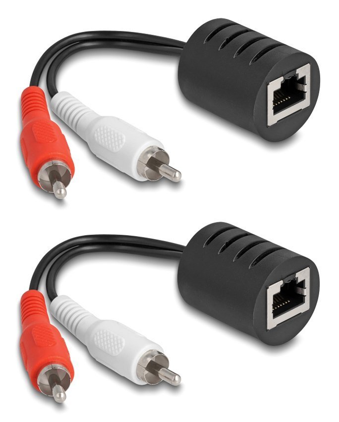 DELOCK audio extender  RCA σε RCA, μέσω καλωδίου RJ45, έως 50m 3887