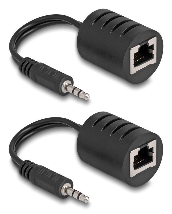 DELOCK audio extender  3.5mm σε 3.5mm, μέσω καλωδίου RJ45, έως 50m 3888