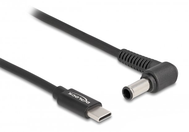 DELOCK καλώδιο τροφοδοσίας , USB-C σε Sony 6x4.3mm, 1.5m, μαύρο 3943